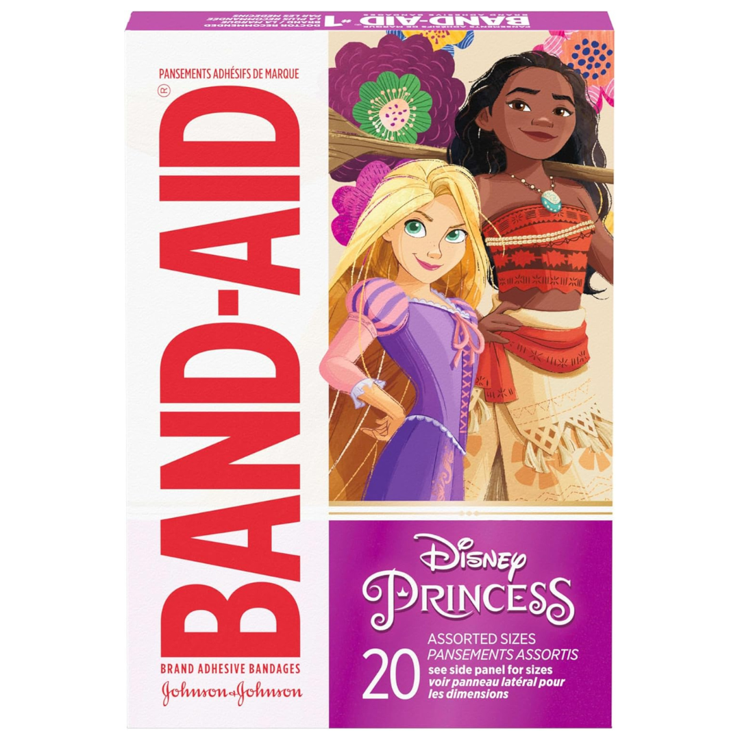 20-Count Band-Aid Brand Adhesive Disney Princess Bandages