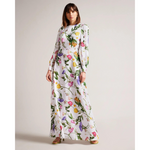 Ted Baker Blouson Sleeve Floral Maxi Dress