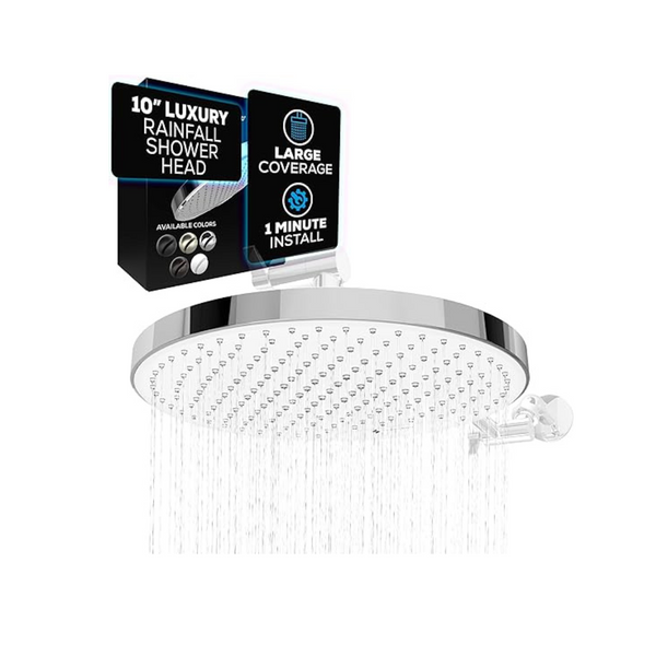 SparkPod 10" Round Gentle High Pressure Rainfall Shower Head