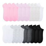 20-Pack No Boundaries Womens Low-Cut Socks (4 Colors)