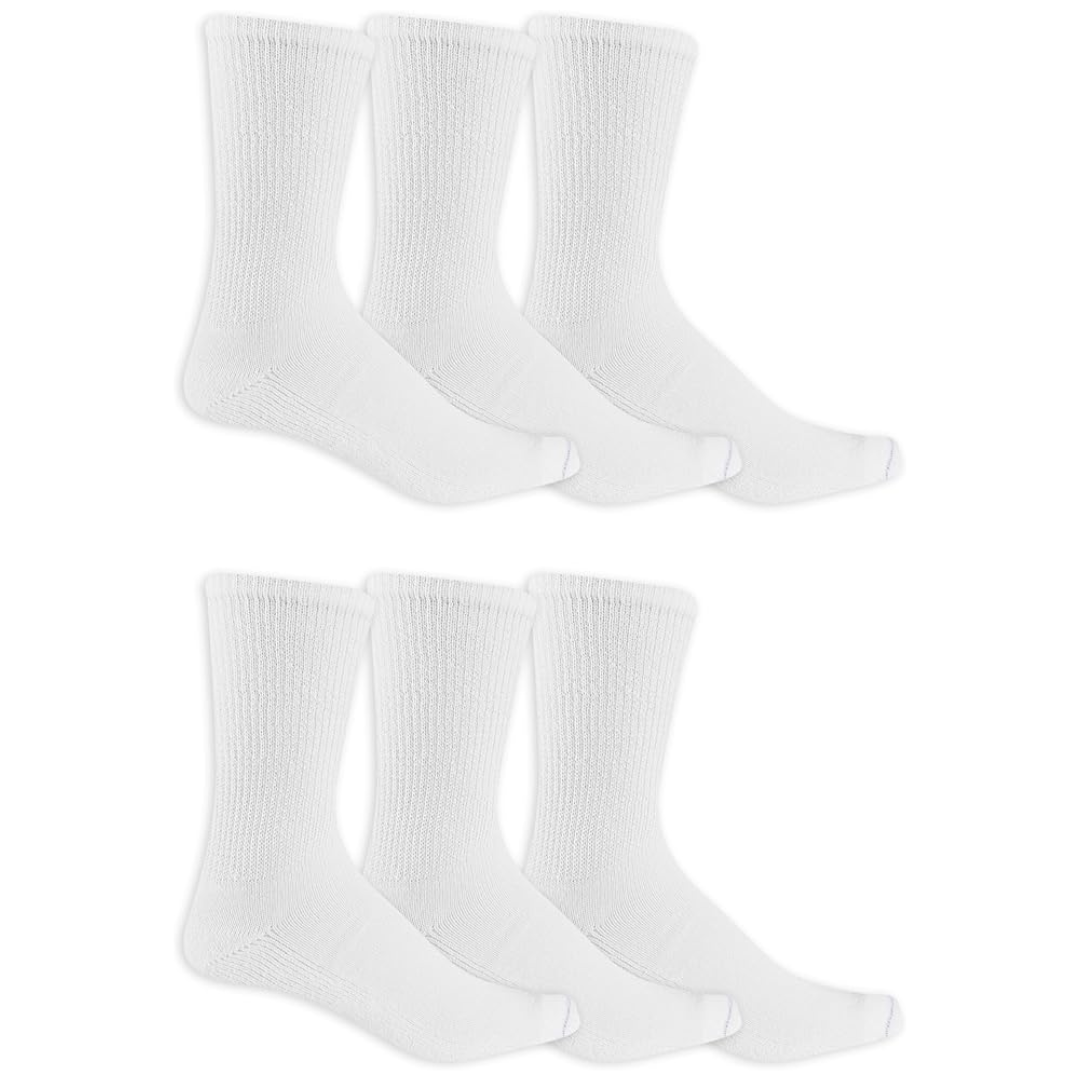 6-Pair Dr. Scholl's Men's Diabetes & Circulator Crew Socks