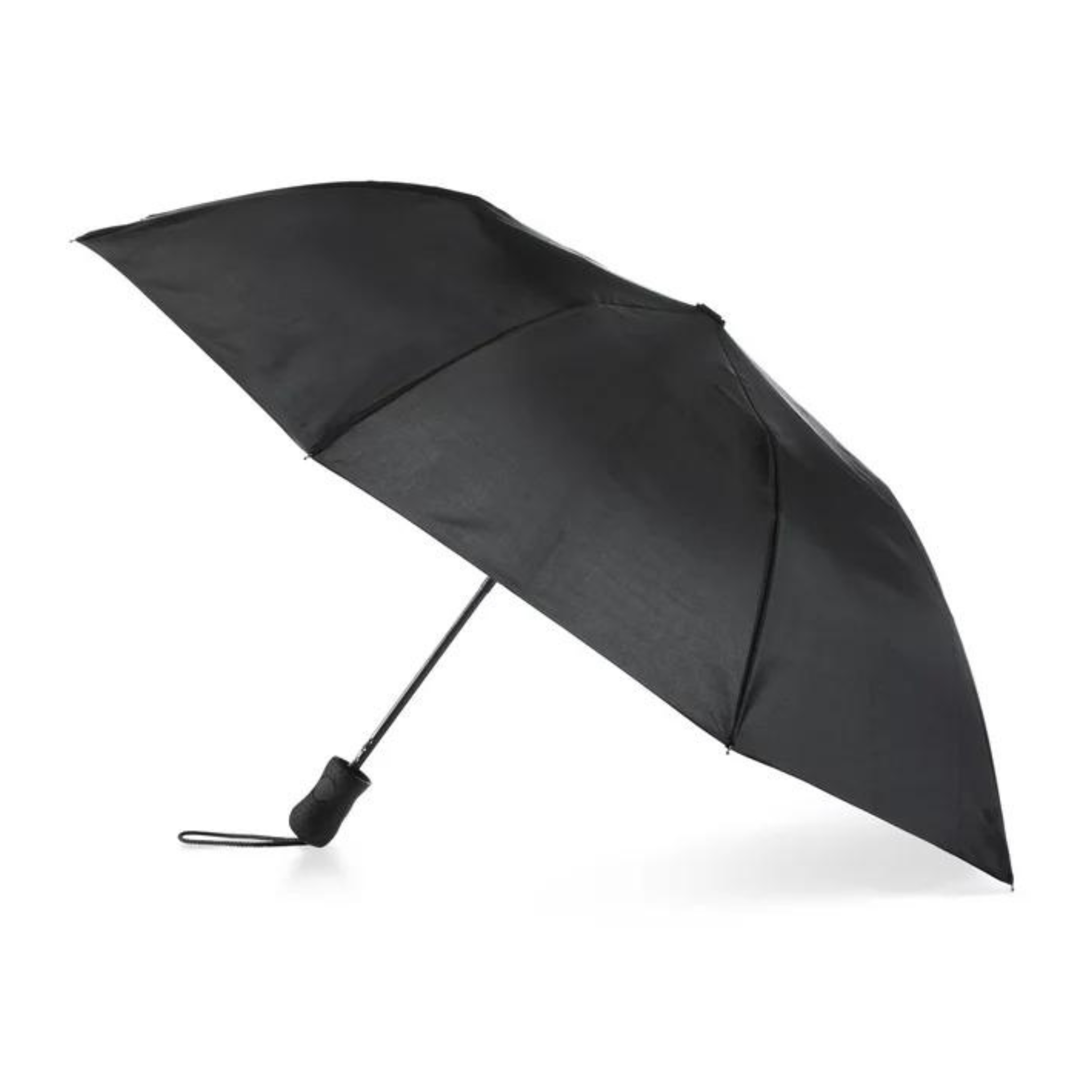 Totes Recycled Canopy Auto Open Umbrella Black