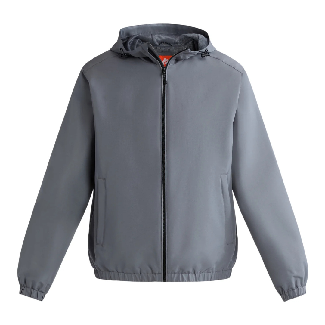 Ozark Trail Men's Windbreaker Jacket With Hood (S-XL in Soothing Grey)
