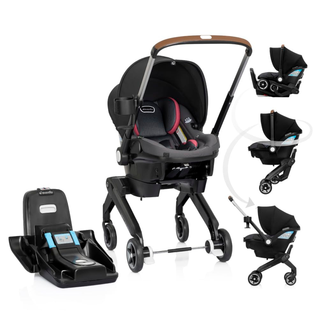 Evenflo Shyft DualRide Travel System With Carryall Storage