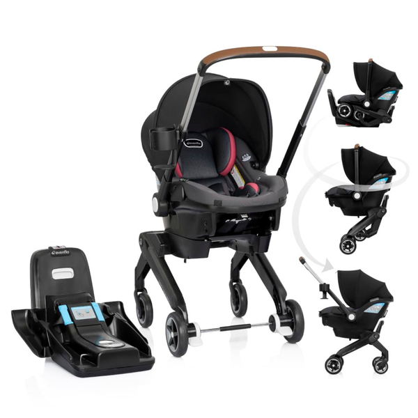 Evenflo Shyft DualRide Travel System With Carryall Storage