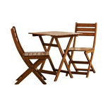 Mainstays Outdoor Patio 3-Piece Wood Bistro Set