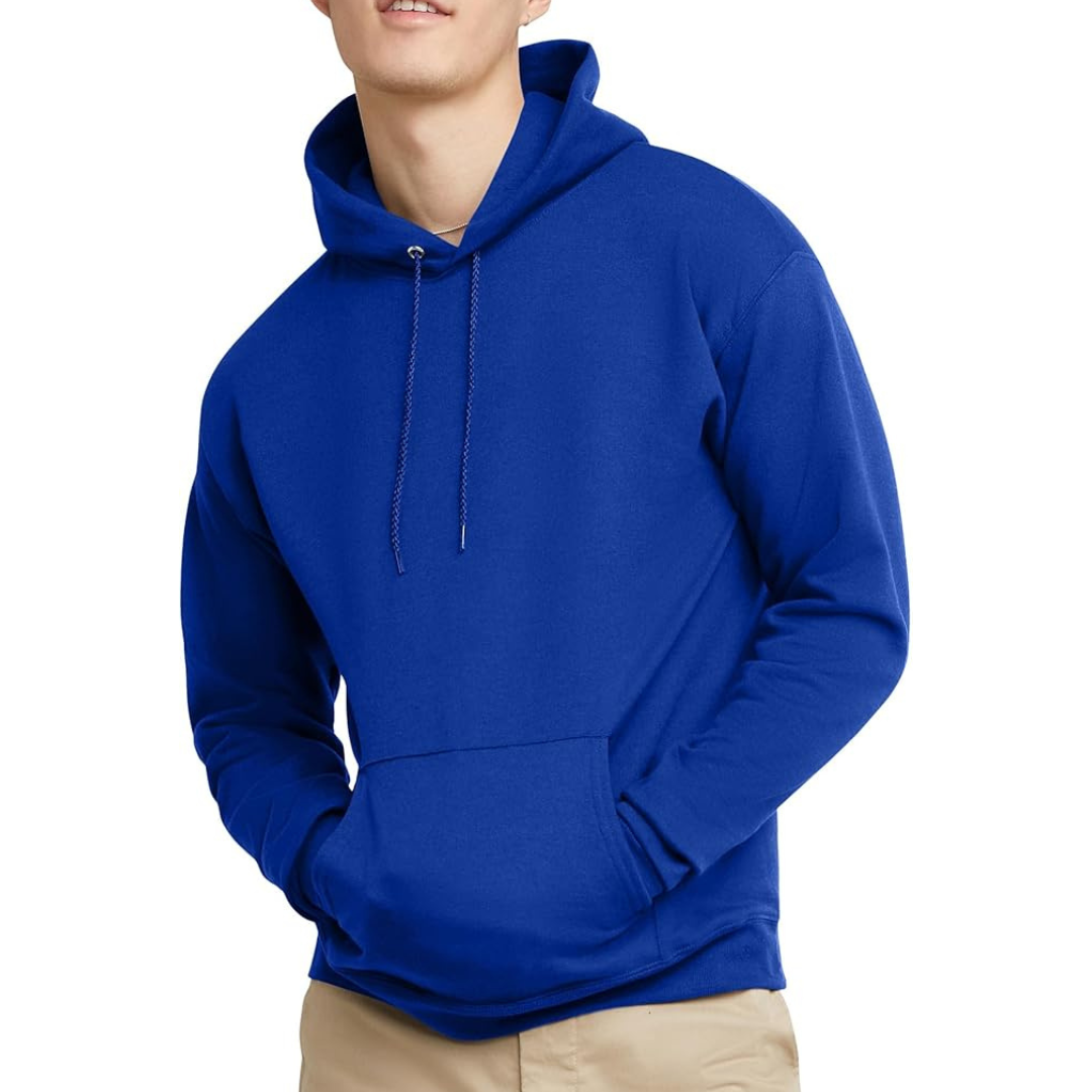 Hanes Men's Pullover EcoSmart Hooded Sweatshirt (various)