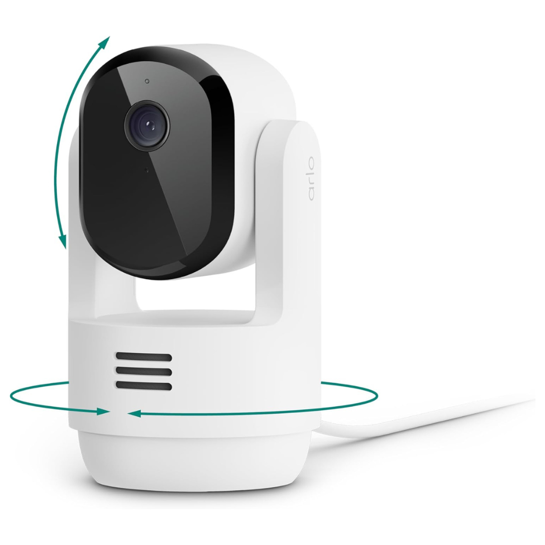 Arlo Essential Indoor Pan Tilt 2K Security Camera (2025 Release)