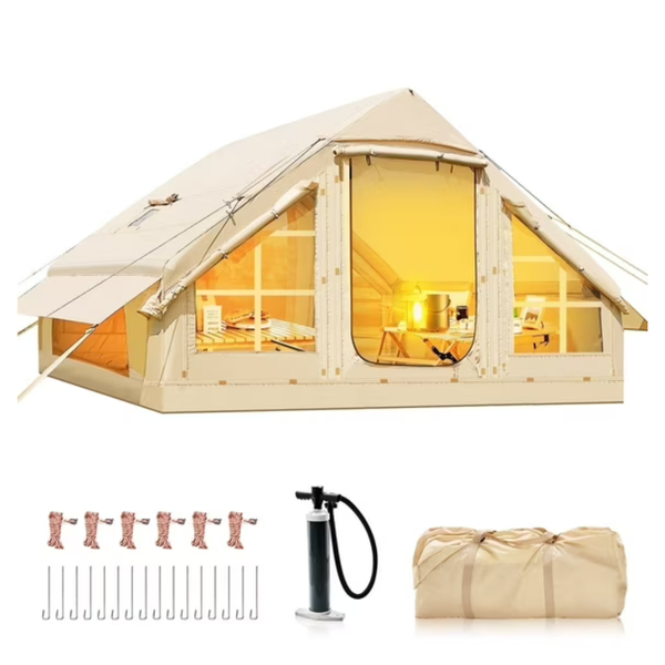 4-6 Person Lilypelle Blow Up Inflatable Tent With Stove Jack