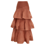 Zimmermann Pleated Tiered Skirt