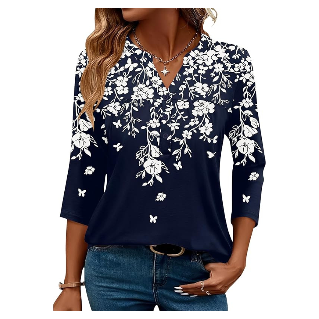 Women's Elegant Button Down Tunic Top (Various)