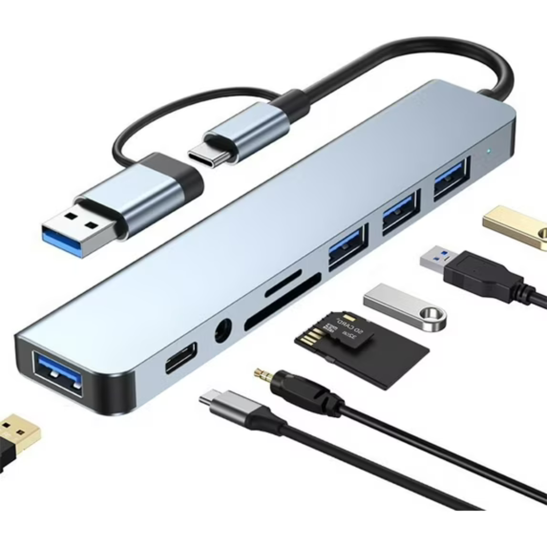 Duomigo 8-in-1 USB C Hub Splitter