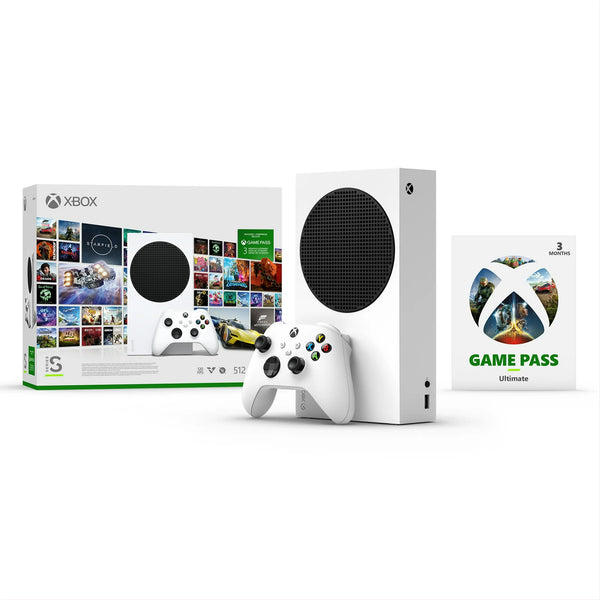 Paquete inicial de Xbox Series S que incluye 3 meses de Game Pass Ultimate