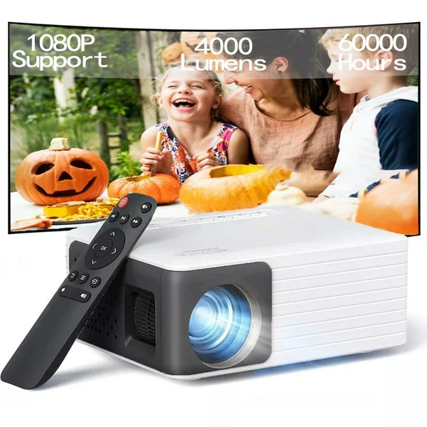Mini proyector de películas 1080P compatible con pantalla de 120"