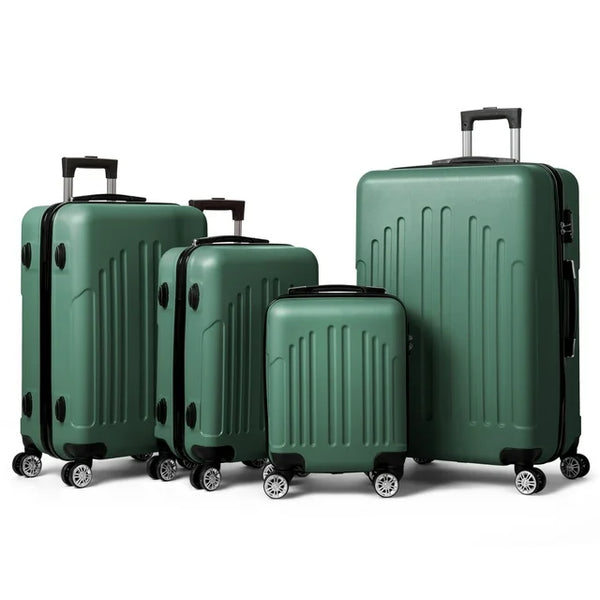 4 Piece Luggage Set With TSA Locks (4 Colors)