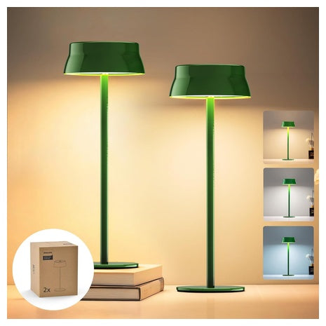 2-Pack Philips 3-Color Dimmable Cordless Table Lamp (Various)