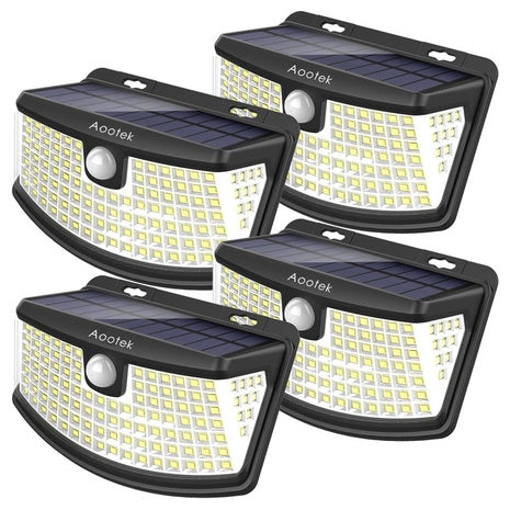 4 Pack of 120 LED Solar Motion Sensor Lights