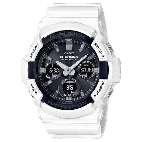 Casio Men's G-Shock GAS-100B-7ACR Solar White Resin Watch