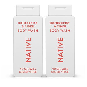 2 Bottles Native Honey Crisp & Cider Body Wash