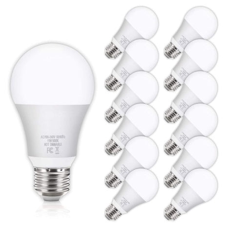 12-Pack Yochoice A19 LED Light Bulbs