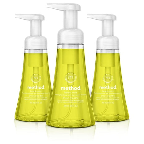 3 Pack Method Foaming Hand Soap, Lemon Mint