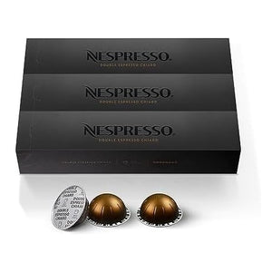 30 Nespresso Capsules Vertuo, Double Espresso Chiaro