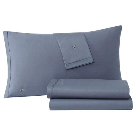 Lacoste 4-Piece Cotton Percale Queen Sheet Set
