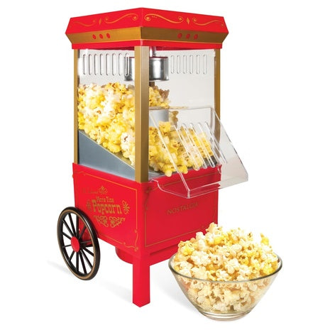 Nostalgia Vintage Hot-Air Popcorn Maker Cart