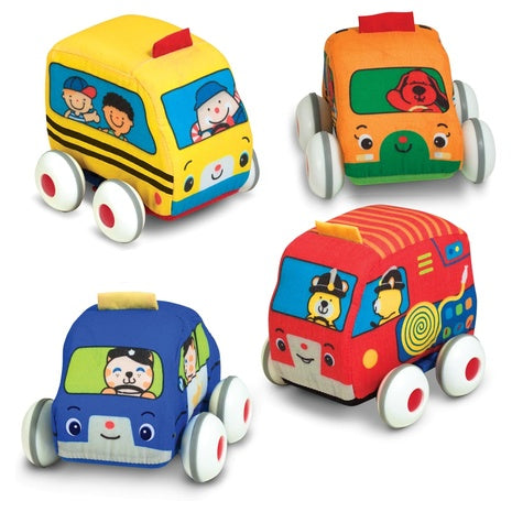 Melissa & Doug K's Kids Pull-Back Town Vehicle Set