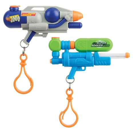 2 NERF Super Soaker Water Blaster Keychains