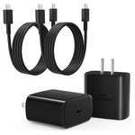 2-Pack USB-C Fast Chargers With Cables