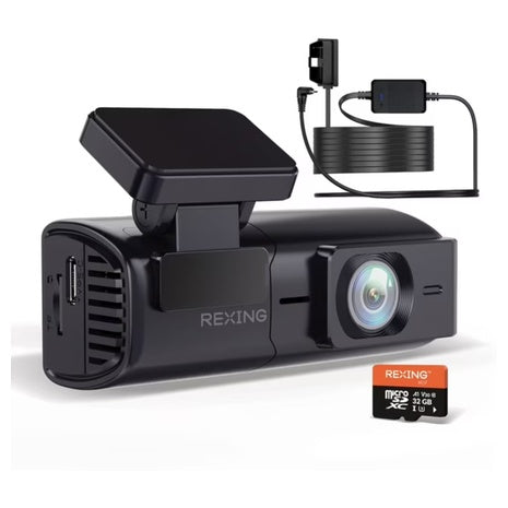 Rexing Ultra HD Car Dash Cam With Wi-Fi Bundle