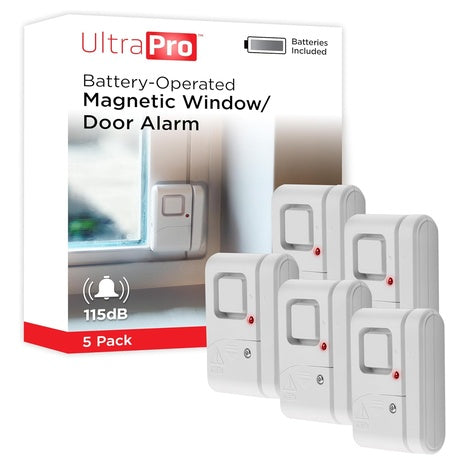 5 UltraPro Wireless Window & Door Alarm Sensors