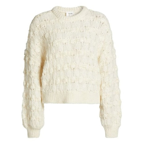 Frame Women's Popcorn Wool Blend Knit Crewneck Sweater