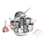 10-Piece Paris Hilton Stainless Steel Pots And Pans Set
