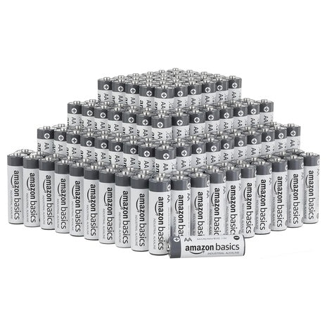 200-Pack Amazon Basics AA Alkaline Industrial Batteries