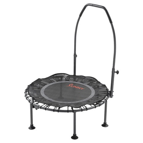 Sunny Health & Fitness Trampoline With Handlebar (300 lb Capacity)