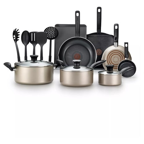 16-Piece T-Fal Culinaire Nonstick Aluminum Cookware Set