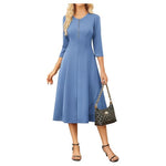 Women's Grace Karin Zippered A-Line Dress (5 Colors)