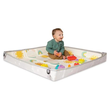 Foldable Foam Playmat With 14 Soft Building Blocks