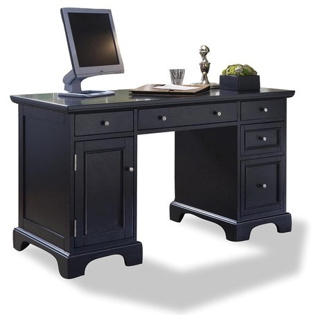 Black Pedestal Office Desk