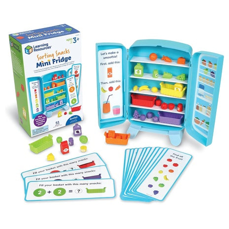 Learning Resources Sorting Snacks Mini Fridge Set