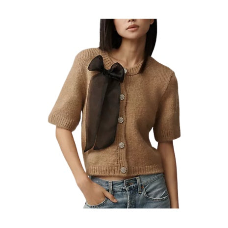 Bow Cardigan Sweater