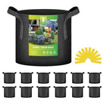 12-Pack 3 Gallon Heavy Dut Grow Bags