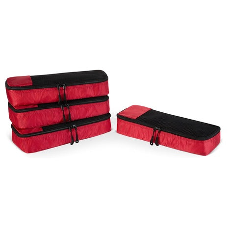 4-Piece Amazon Basics Packing Travel Organizer Slim Cubes Set