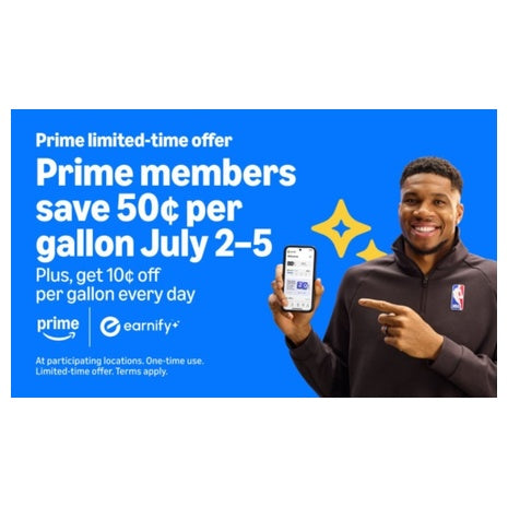 Amazon Prime Members: Save 50¢ Per Gallon at BP & Amoco Gas Stations