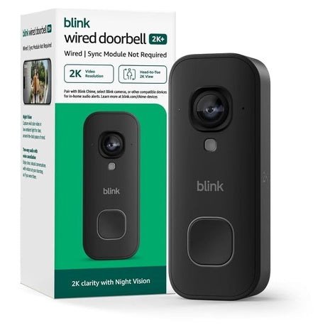 Blink Wired Head-to-Toe 2K Video Doorbell (2 Colors)