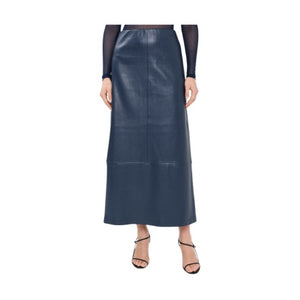 Faux Leather Maxi Skirt