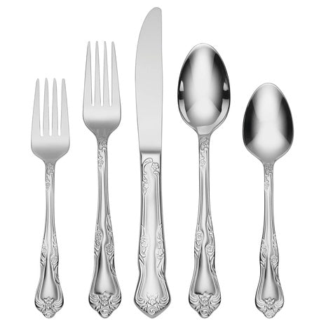 45-Piece Oneida Azalea Stainless Steel Flatware Set