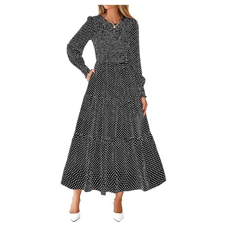Women's Maxi Smocked Dress (6 Colors)